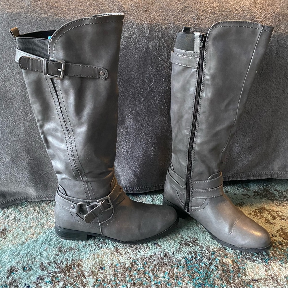 Gray Boots